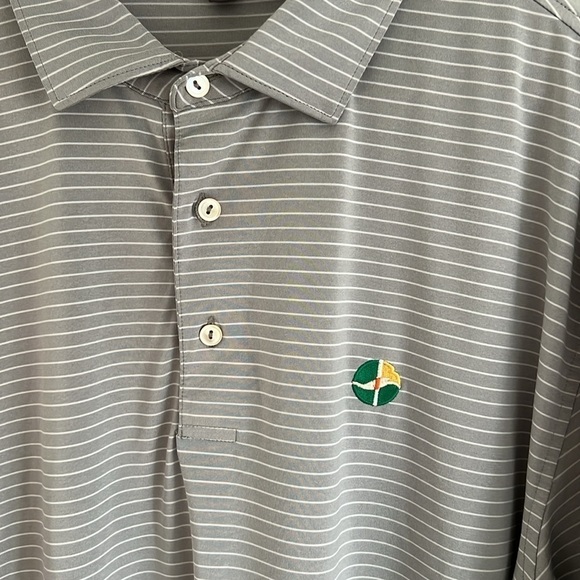 Peter Millar Summer Comfort Striped Polo Shirt Size XL - Picture 5 of 9